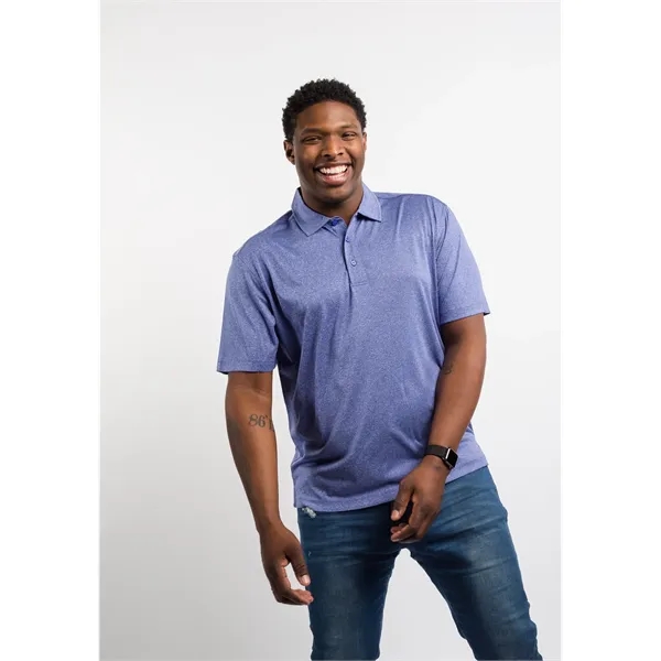 Men's polo with short sleeves, three-button placket, self-fabric neck trim, and... from ASI 47965 Cutter & Buck