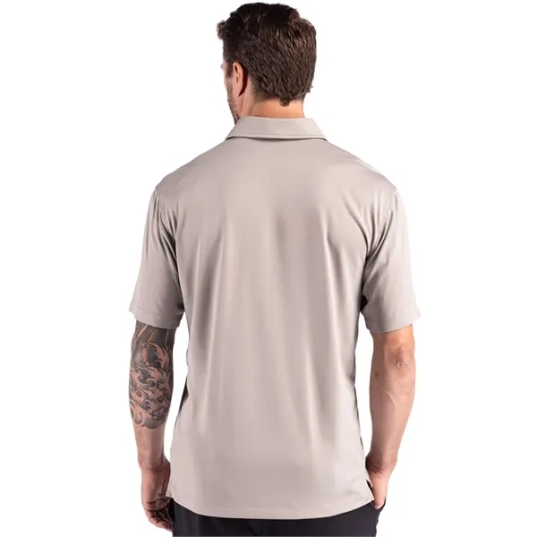 Men's polo with short sleeves, three-button placket, self-fabric neck trim, and... from ASI 47965 Cutter & Buck