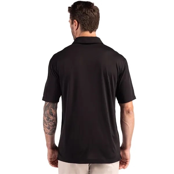 Men's polo with short sleeves, three-button placket, self-fabric neck trim, and... from ASI 47965 Cutter & Buck