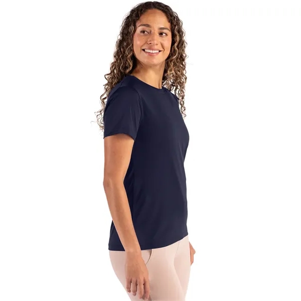 Women's t-shirt with short sleeves and self-fabric neck trim.... from ASI 47965 Cutter & Buck