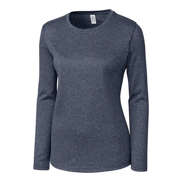 Women's t-shirt with long sleeves and self-fabric neck trim.... from ASI 47965 Cutter & Buck