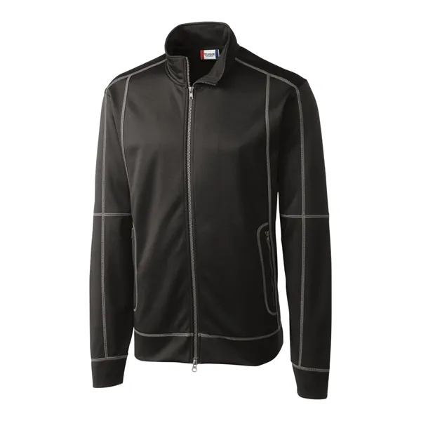 Men's jacket with a full-zip, brushed fleece interior, moisture-wicking performance, and... from ASI 47965 Cutter & Buck