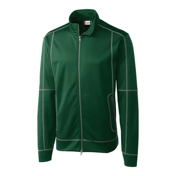 Men's jacket with a full-zip, brushed fleece interior, moisture-wicking performance, and... from ASI 47965 Cutter & Buck
