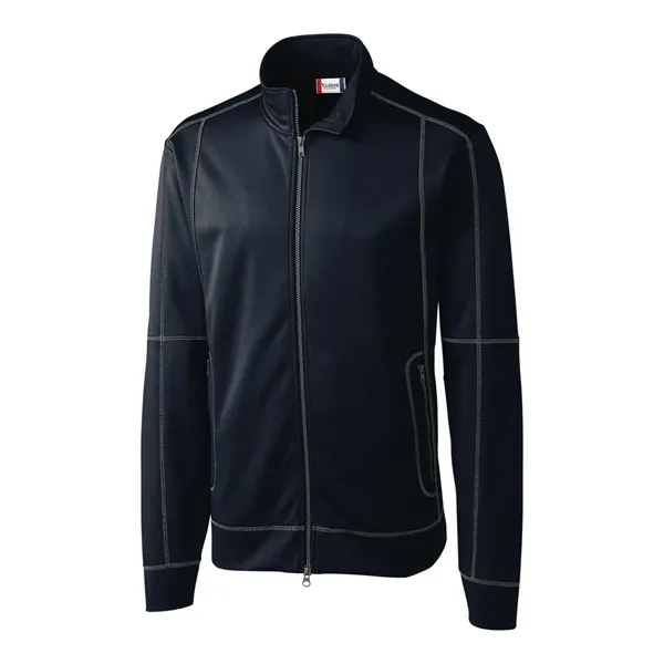 Men's jacket with a full-zip, brushed fleece interior, moisture-wicking performance, and... from ASI 47965 Cutter & Buck