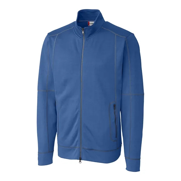 Men's jacket with a full-zip, brushed fleece interior, moisture-wicking performance, and... from ASI 47965 Cutter & Buck