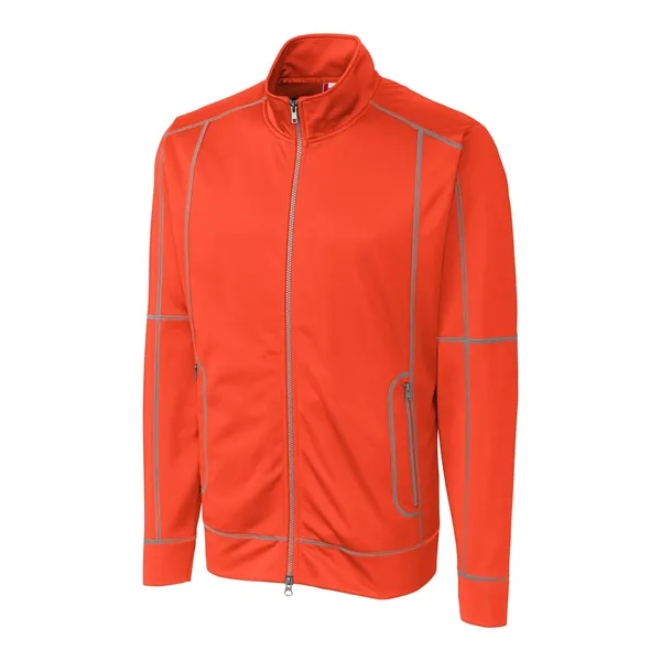 Men's jacket with a full-zip, brushed fleece interior, moisture-wicking performance, and... from ASI 47965 Cutter & Buck