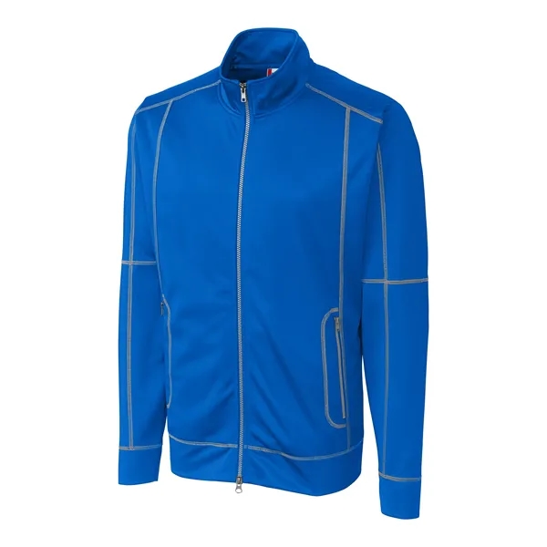 Men's jacket with a full-zip, brushed fleece interior, moisture-wicking performance, and... from ASI 47965 Cutter & Buck