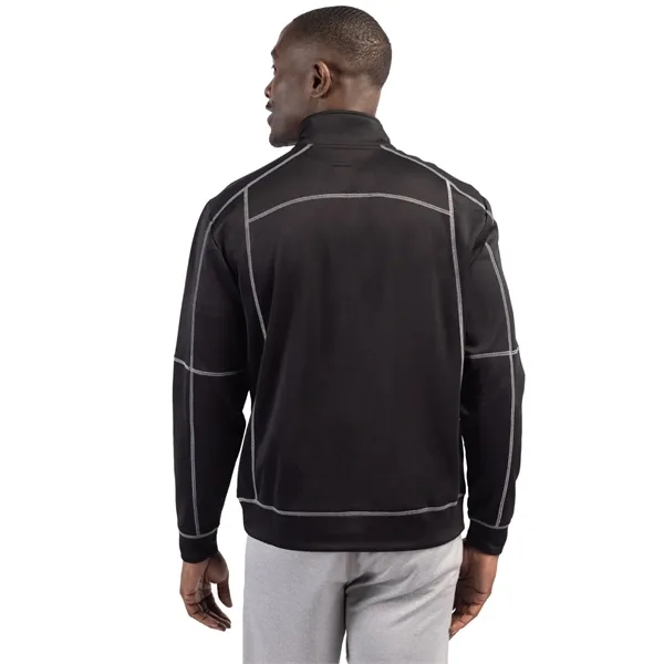 Men's sweatshirt with a half-zip, brushed fleece interior, moisture-wicking performance, and... from ASI 47965 Cutter & Buck