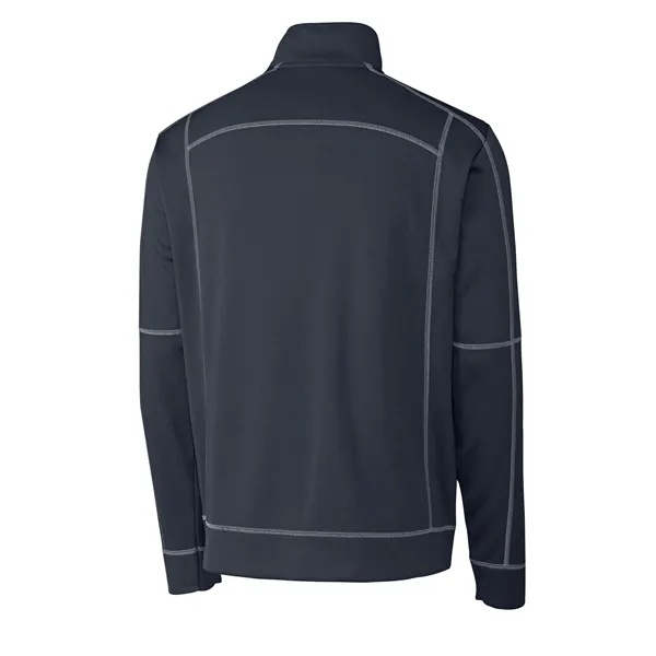 Men's sweatshirt with a half-zip, brushed fleece interior, moisture-wicking performance, and... from ASI 47965 Cutter & Buck
