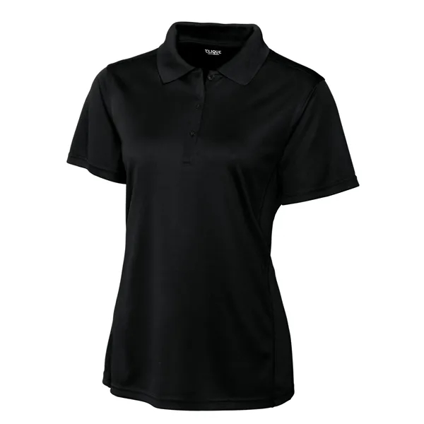 Women's polo with short sleeves, moisture-wicking performance, 3-button placket, and rib-knit... from ASI 47965 Cutter & Buck