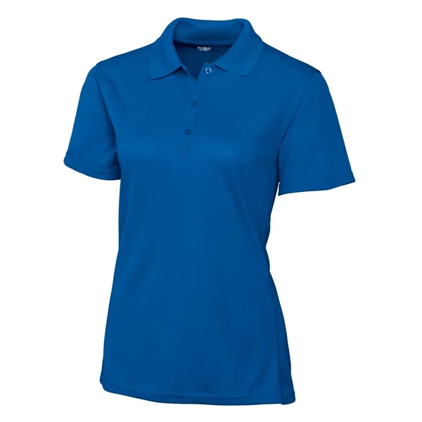 Women's polo with short sleeves, moisture-wicking performance, 3-button placket, and rib-knit... from ASI 47965 Cutter & Buck