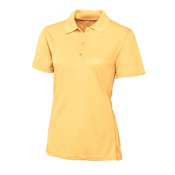 Women's polo with short sleeves, moisture-wicking performance, 3-button placket, and rib-knit... from ASI 47965 Cutter & Buck