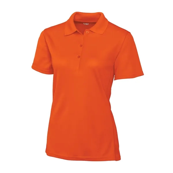 Women's polo with short sleeves, moisture-wicking performance, 3-button placket, and rib-knit... from ASI 47965 Cutter & Buck