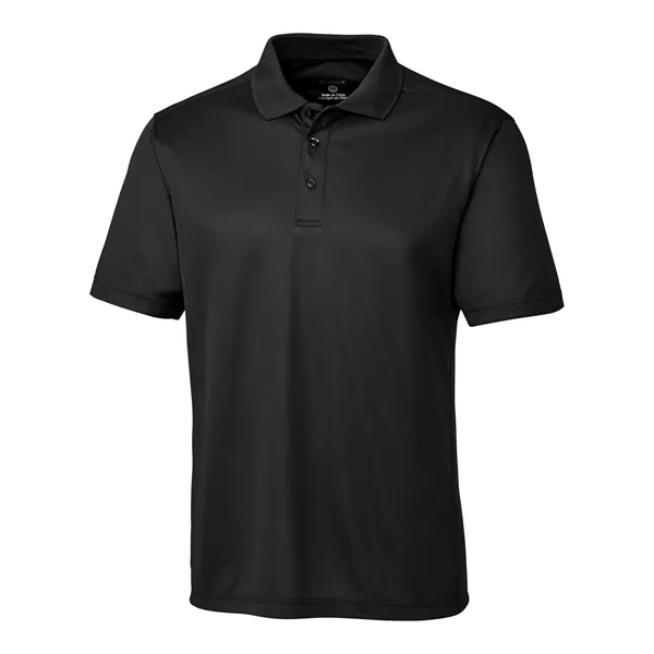 Men's polo with short sleeves, moisture-wicking performance, 3-button placket, and rib-knit... from ASI 47965 Cutter & Buck