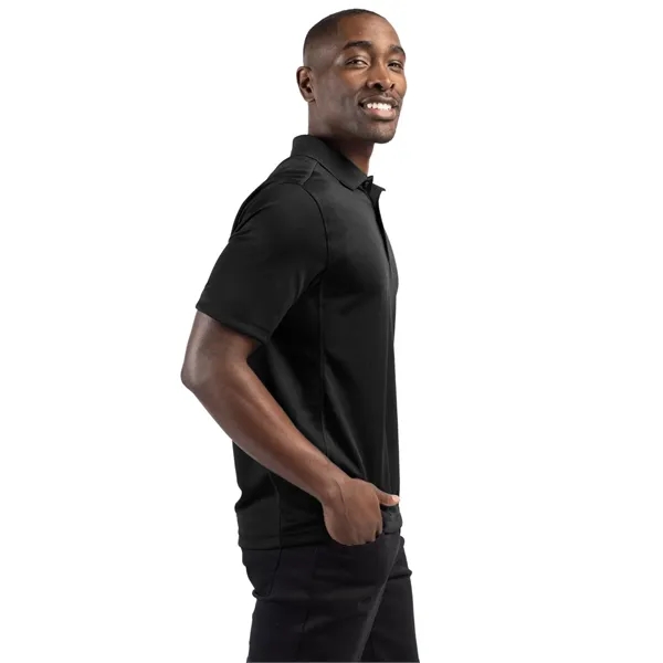 Men's polo with short sleeves, moisture-wicking performance, 3-button placket, and rib-knit... from ASI 47965 Cutter & Buck