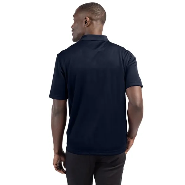 Men's polo with short sleeves, moisture-wicking performance, 3-button placket, and rib-knit... from ASI 47965 Cutter & Buck
