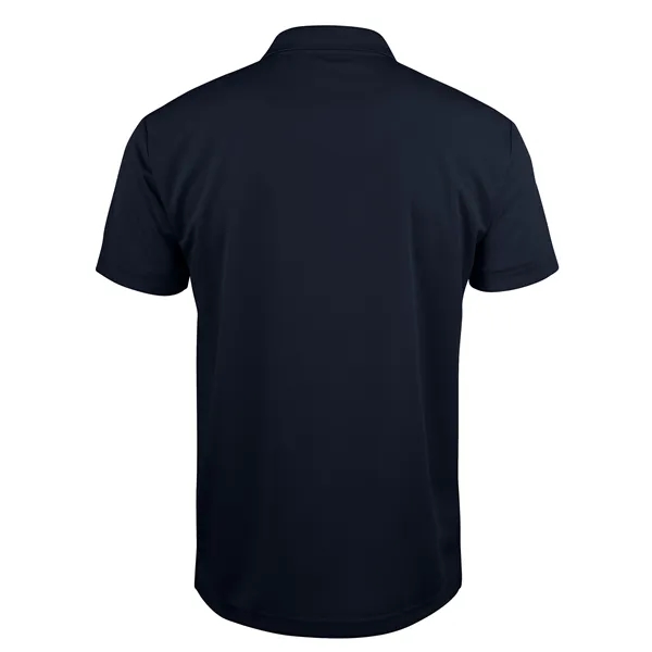Men's polo with short sleeves, moisture-wicking performance, 3-button placket, and rib-knit... from ASI 47965 Cutter & Buck