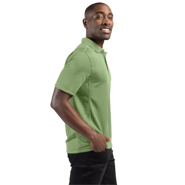 Men's polo with short sleeves, moisture-wicking performance, 3-button placket, and rib-knit... from ASI 47965 Cutter & Buck
