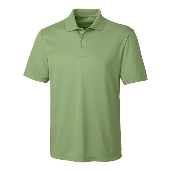 Men's polo with short sleeves, moisture-wicking performance, 3-button placket, and rib-knit... from ASI 47965 Cutter & Buck