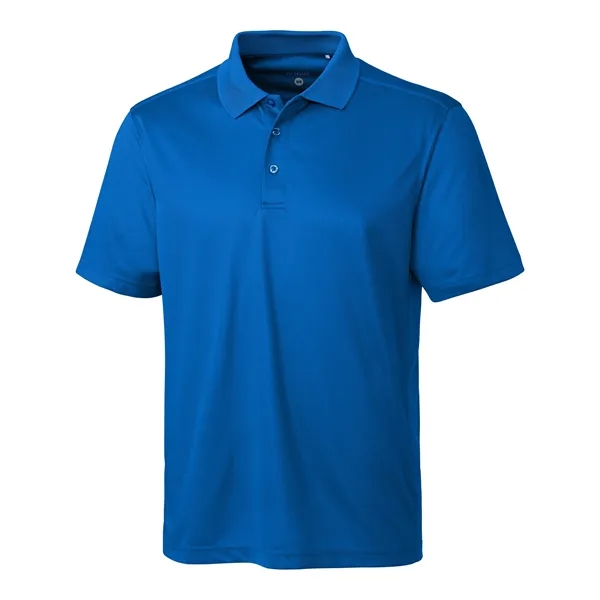 Men's polo with short sleeves, moisture-wicking performance, 3-button placket, and rib-knit... from ASI 47965 Cutter & Buck