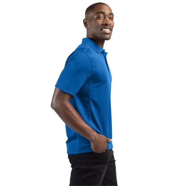 Men's polo with short sleeves, moisture-wicking performance, 3-button placket, and rib-knit... from ASI 47965 Cutter & Buck