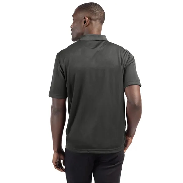 Men's polo with short sleeves, moisture-wicking performance, 3-button placket, and rib-knit... from ASI 47965 Cutter & Buck