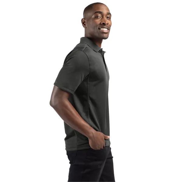 Men's polo with short sleeves, moisture-wicking performance, 3-button placket, and rib-knit... from ASI 47965 Cutter & Buck