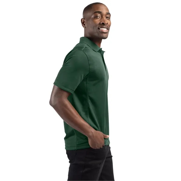 Men's polo with short sleeves, moisture-wicking performance, 3-button placket, and rib-knit... from ASI 47965 Cutter & Buck