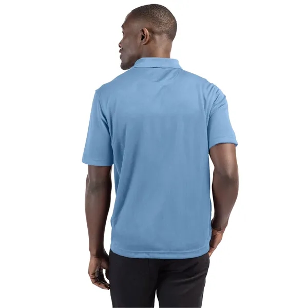 Men's polo with short sleeves, moisture-wicking performance, 3-button placket, and rib-knit... from ASI 47965 Cutter & Buck