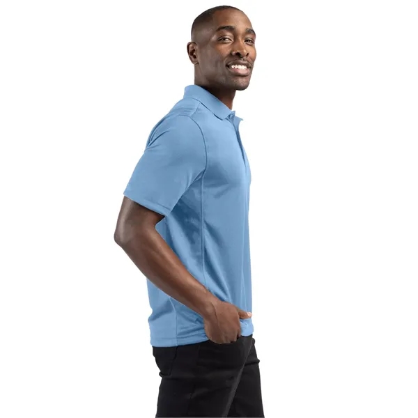 Men's polo with short sleeves, moisture-wicking performance, 3-button placket, and rib-knit... from ASI 47965 Cutter & Buck