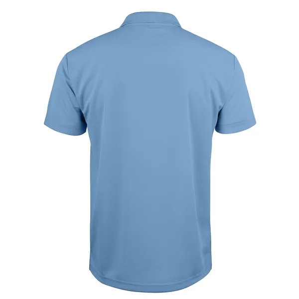 Men's polo with short sleeves, moisture-wicking performance, 3-button placket, and rib-knit... from ASI 47965 Cutter & Buck