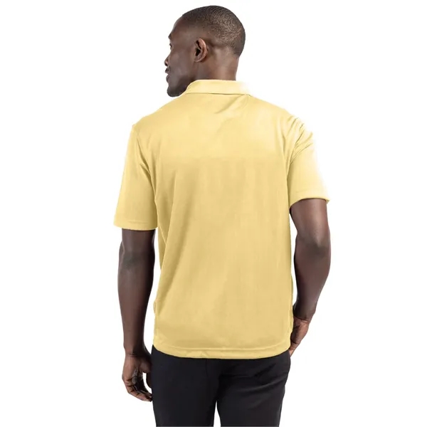 Men's polo with short sleeves, moisture-wicking performance, 3-button placket, and rib-knit... from ASI 47965 Cutter & Buck