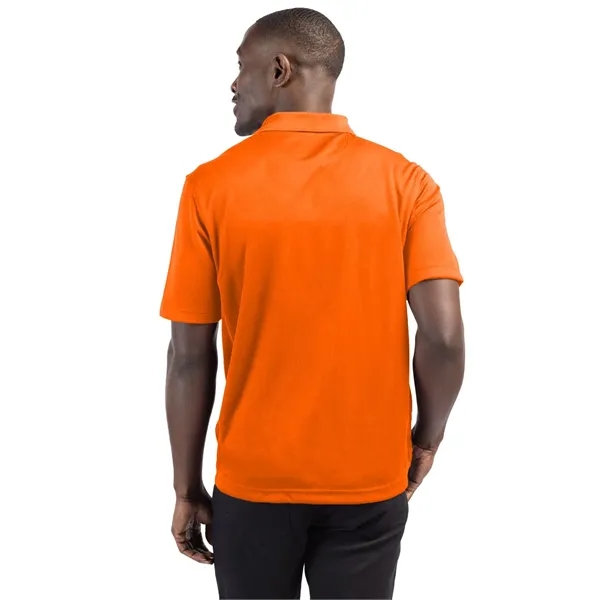 Men's polo with short sleeves, moisture-wicking performance, 3-button placket, and rib-knit... from ASI 47965 Cutter & Buck