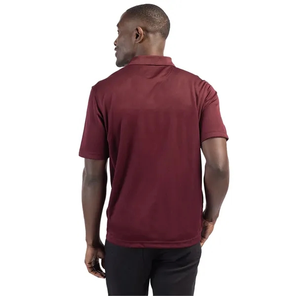 Men's polo with short sleeves, moisture-wicking performance, 3-button placket, and rib-knit... from ASI 47965 Cutter & Buck