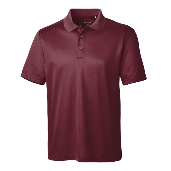 Men's polo with short sleeves, moisture-wicking performance, 3-button placket, and rib-knit... from ASI 47965 Cutter & Buck