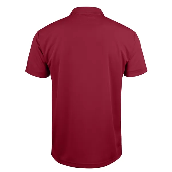 Men's polo with short sleeves, moisture-wicking performance, 3-button placket, and rib-knit... from ASI 47965 Cutter & Buck