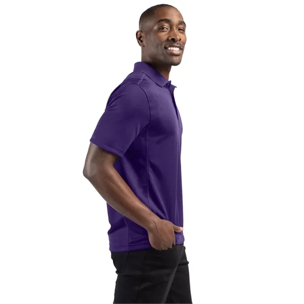 Men's polo with short sleeves, moisture-wicking performance, 3-button placket, and rib-knit... from ASI 47965 Cutter & Buck