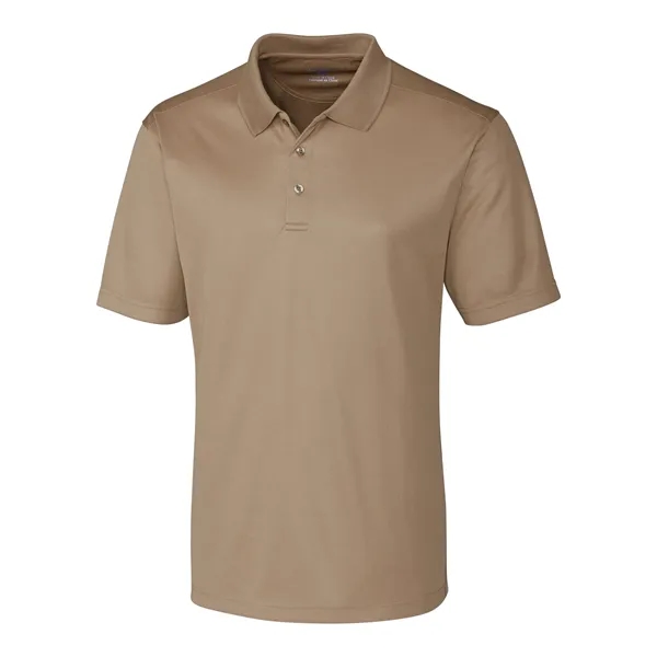 Men's polo with short sleeves, moisture-wicking performance, 3-button placket, and rib-knit... from ASI 47965 Cutter & Buck