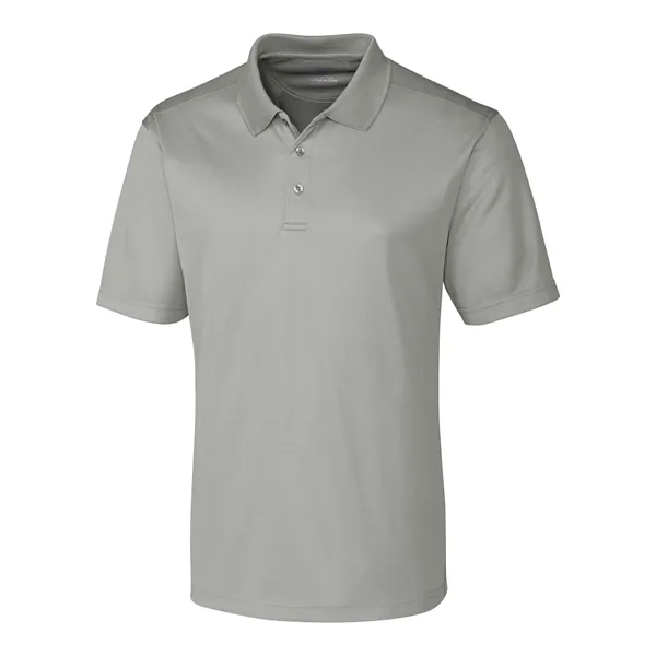 Men's polo with short sleeves, moisture-wicking performance, 3-button placket, and rib-knit... from ASI 47965 Cutter & Buck