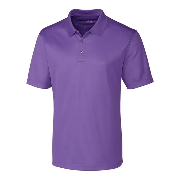 Men's polo with short sleeves, moisture-wicking performance, 3-button placket, and rib-knit... from ASI 47965 Cutter & Buck