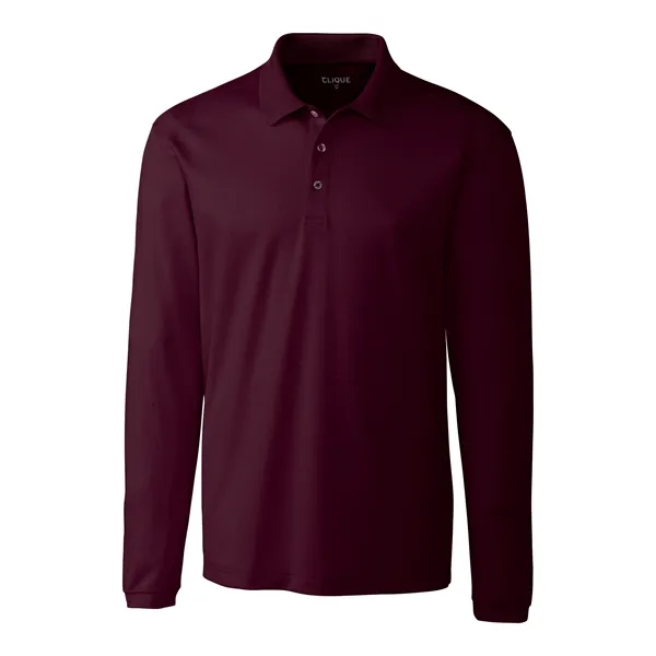 Men's polo with long sleeves, moisture-wicking performance, 3-button placket, and rib-knit... from ASI 47965 Cutter & Buck
