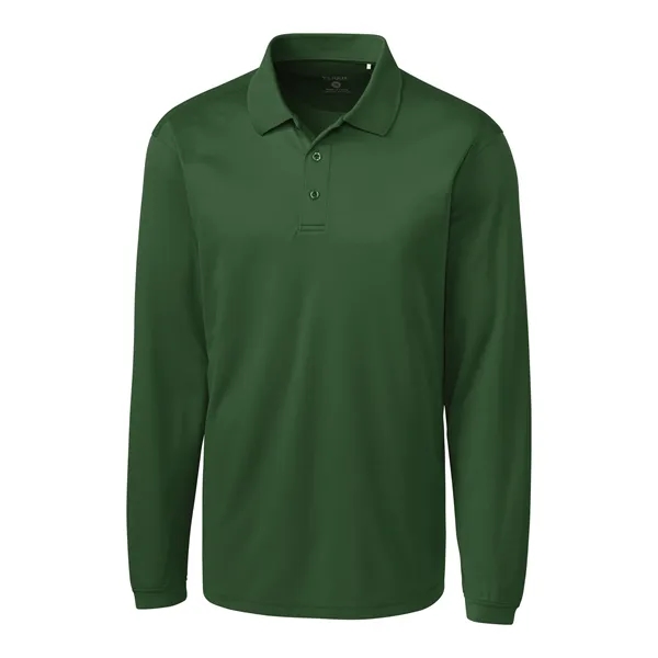 Men's polo with long sleeves, moisture-wicking performance, 3-button placket, and rib-knit... from ASI 47965 Cutter & Buck