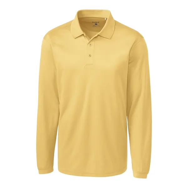 Men's polo with long sleeves, moisture-wicking performance, 3-button placket, and rib-knit... from ASI 47965 Cutter & Buck