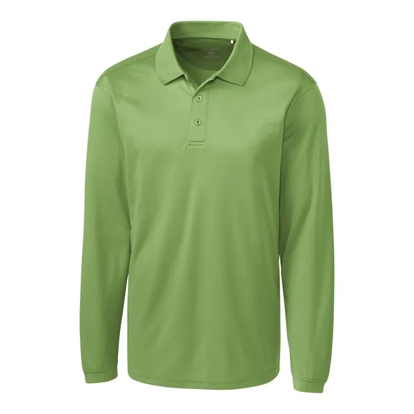 Men's polo with long sleeves, moisture-wicking performance, 3-button placket, and rib-knit... from ASI 47965 Cutter & Buck