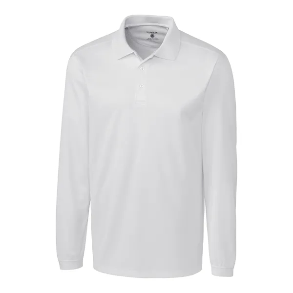 Men's polo with long sleeves, moisture-wicking performance, 3-button placket, and rib-knit... from ASI 47965 Cutter & Buck