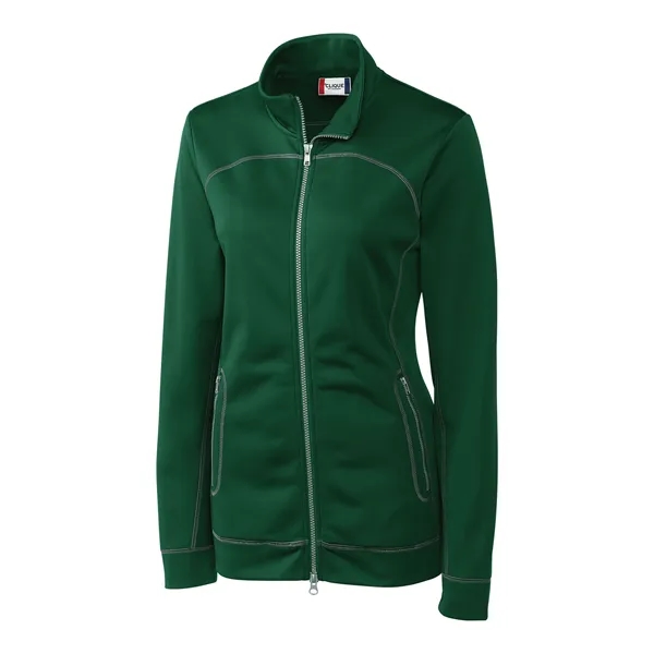 Women's jacket with a full-zip, brushed fleece interior, moisture-wicking performance, and... from ASI 47965 Cutter & Buck