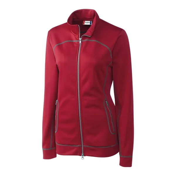 Women's jacket with a full-zip, brushed fleece interior, moisture-wicking performance, and... from ASI 47965 Cutter & Buck
