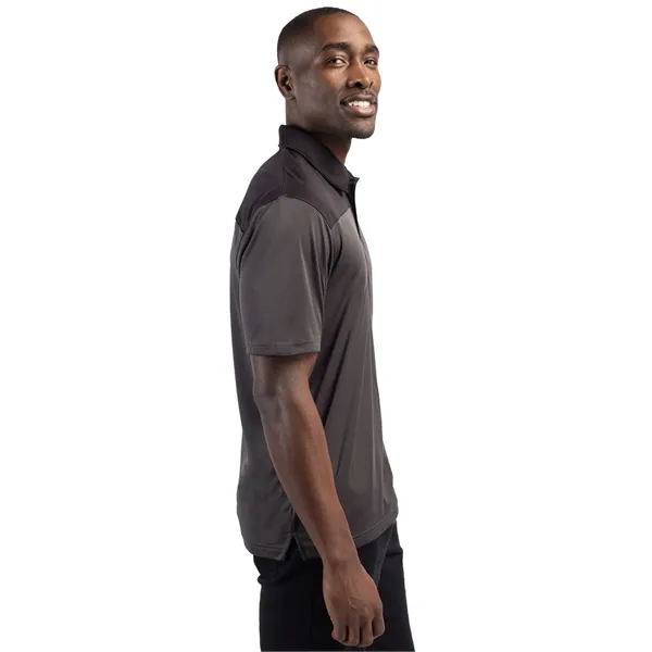 Men's polo with short sleeves, self-fabric collar, three-button placket, and open... from ASI 47965 Cutter & Buck