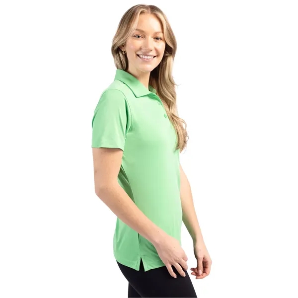 Women's polo with short sleeves, self-fabric collar, and three-button placket.... from ASI 47965 Cutter & Buck