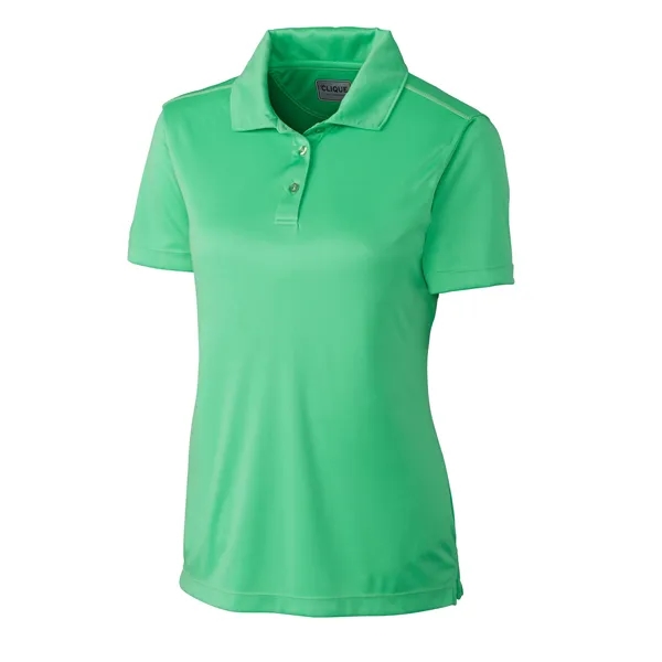 Women's polo with short sleeves, self-fabric collar, and three-button placket.... from ASI 47965 Cutter & Buck